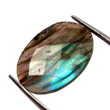 100% Natural Labradorite Faceted Cut Gemstone, For Jewelry