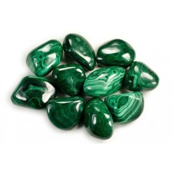 Malachite Tumbled Stones, Gemstone Type : Natural