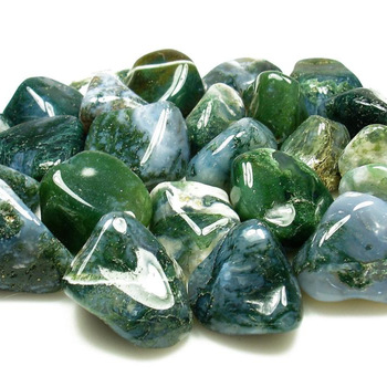 Moos Agate Tumbled Stones, Gemstone Type : Natural