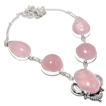 Rose Quartz Gemstone Necklace, Style : Fashionable