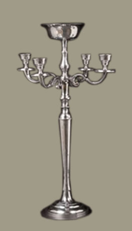 Wajidsons Corporation 5 Arms Aluminum Candlebra