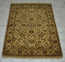 Indian Ethnically Hand Knotted Square Carpet, Size : 48 X 72 Inches