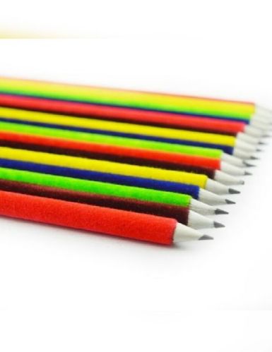 Colorful Velvet Pencils, Length : 170-175 Mm
