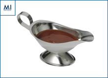 Metal Stainless Steel Gravy Boat, For Restaurant, Color : MIRROR FINISH