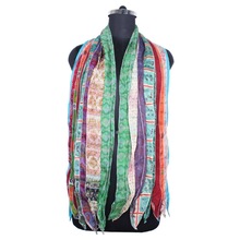 Strips Patti Scarves Stole, Color : Multi Color