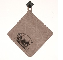 Animal Printed Pot Holder, Technics : Woven