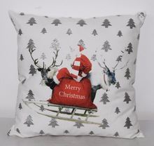 100% Cotton Christmas Cushion Cover, For Beach, Bedding, Car Seat, Chair, Decorative, Floor, Foot, Home