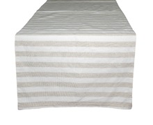100% Cotton Striped Table Runner, For Home, Hotel, Pattern : Printed