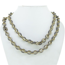 Pave Diamond Link Chain Necklace, Occasion : Party