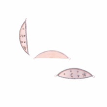 Silver Crescent Moon Star Connector