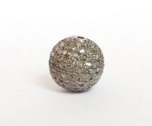 Pave Diamond Round Ball Beads, Size : 10mm