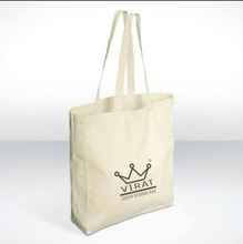 Printed Cotton Shopping Bags, Color : Natural Or Customized