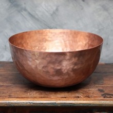 Spa Foot Soak Copper Hammered Bowl,