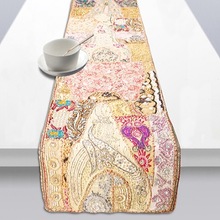 Unique Indian Beaded Table Runner, Technics : Handmade