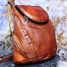 Genuine Leather Laptop Backpack Bag