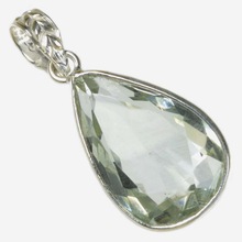 Green Amethyst Gemstone Pendant, Occasion : Wedding, Anniversary, Marriage, Party, Daily Wear