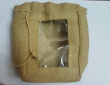 Little Earth Jute Pouch Bag