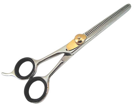 Polished Metal Thinning Scissors 8.4X16.5 cm