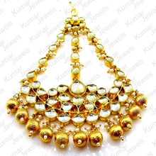 Kundan Fine Gold Plated Maang Tikka