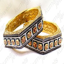 Rhodium Gold Plated Ruby CZ Stone Bracelet