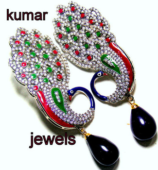 Kumar Jewels Stylish Feather Earrings