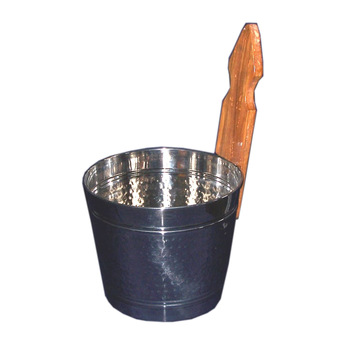 Hammered Stainless Steel Sauna Shower Bucket