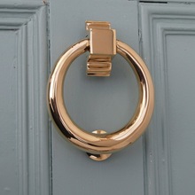 BAZOOKA Brass Door Knocker