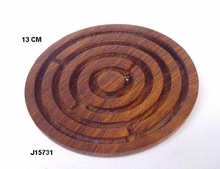 Wooden Sheesham Wood Labyrinth