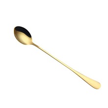 Gold Plated Long Handle Spoon, For Restaurant, Certification : FDA