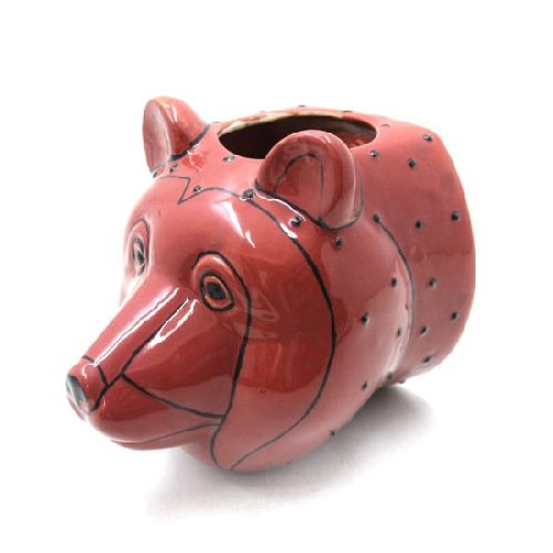 Brown Ceramic Wall Decor Flower Pot, Size : S, 17.50 17.50 10 Cm