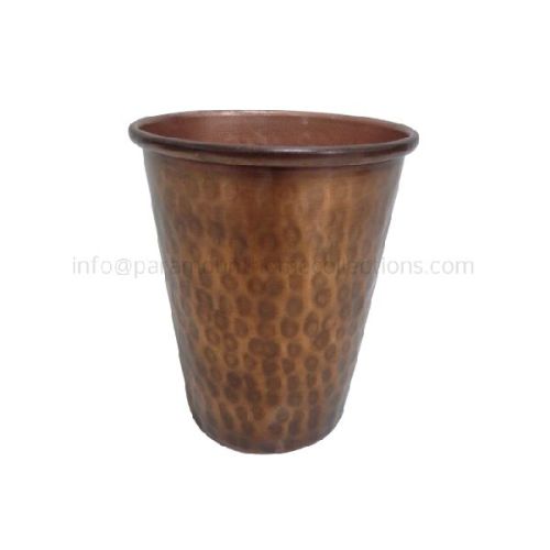 Copper Plated Antique Hammered Iron Tumbler, Feature : Eco-Friendly