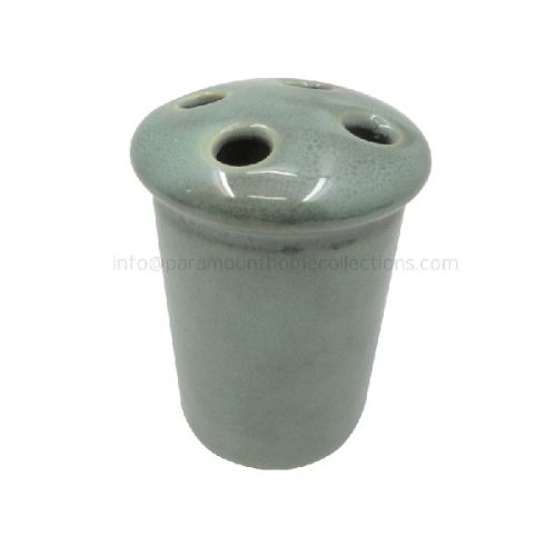 Designer Ceramic Toothbrush Holders Green Coated, Feature : Eco-Friendly