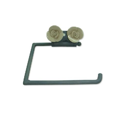 Metal Iron Toilet Paper Holder Grey Color Coated