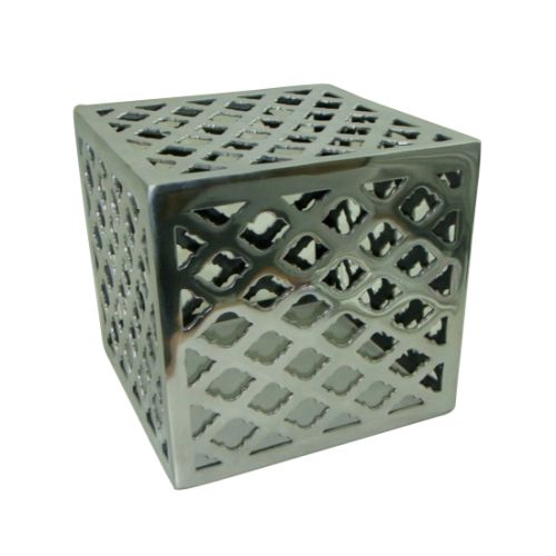 Square Aluminium Metal Stool, Size : 30.50 30.50 31 Cm