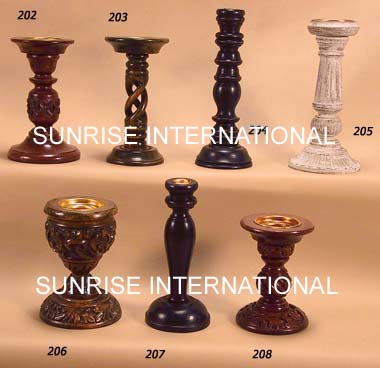Wooden Candle Stands
