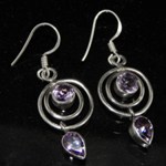 Amethyst Gemstone 925 Sterling Silver Earring