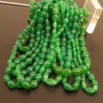 Green Onyx Smooth Oval Gemstone Beads