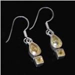 Lemon Quartz 925 Sterling Silver Earring Jewellery