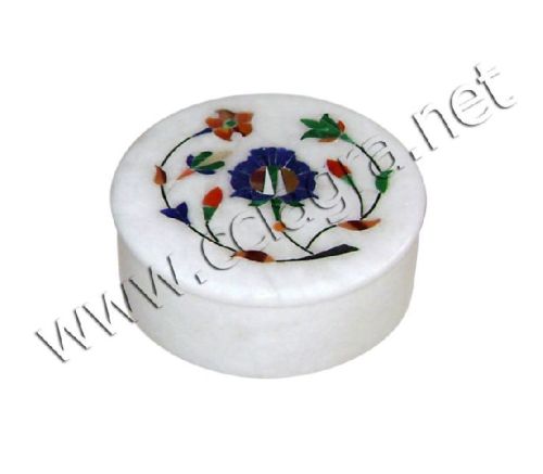 Stone Alabaster Gift Box, For Home Decoration, Color : White