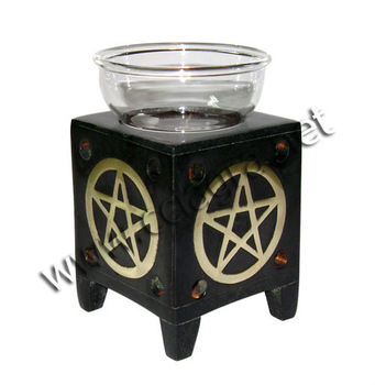 Black Soapstone Fragrance Oil Burner