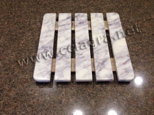 Polished Marble Wood Trivet