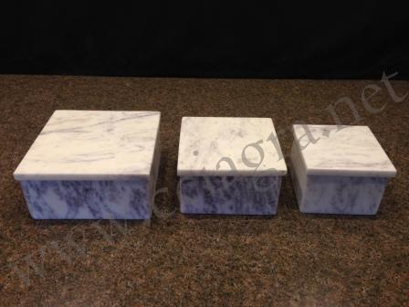 White Marble Boxes With Lid, For Home Decoration