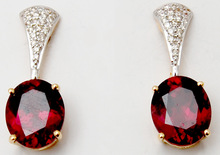 Valentine Jewellery Ruby Earrings, Occasion : Anniversary, Engagement, Gift, Party