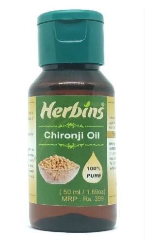 Herbins Chironji Oil 50ml, Color : Colorless To Yellow Liquid