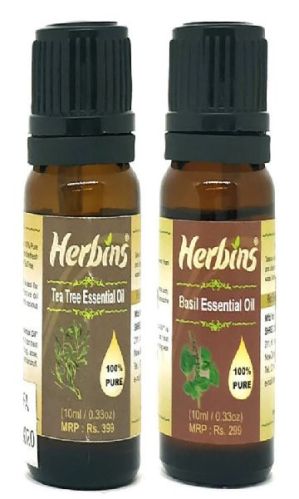 Herbins Essential Oil Combo (Tea Tree and Basil)