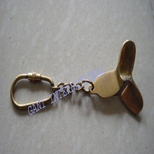 Brass Propellor Key Chain