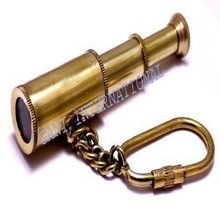 Metal Brass Telescope Key Chain