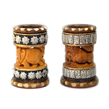 Wooden Carved Multipurpose Pen Holder