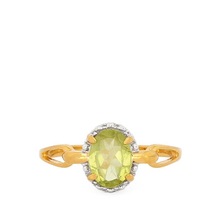 Hunan Peridot Silver Ring