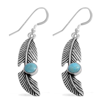 Raj Jewellery Silver Feather Drop Earrings, Occasion : Anniversary, Engagement, Gift, Party, Wedding